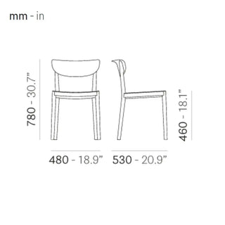 Pedrali Tivoli 2800 ash chair