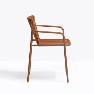 Pedrali Tribeca 3665 steel armchair with PVC profile