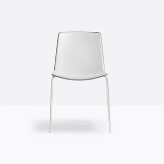Pedrali Tweet 890 chair with polypropylene shell and steel legs