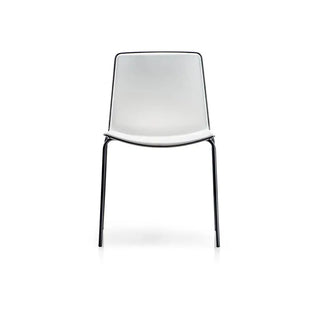 Pedrali Tweet 890 chair with polypropylene shell and steel legs