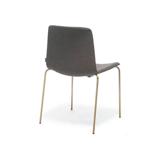Pedrali Tweet Soft 890/2 chair with upholstered shell and steel legs