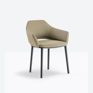 Pedrali Vic 645 upholstered armchair with ash legs