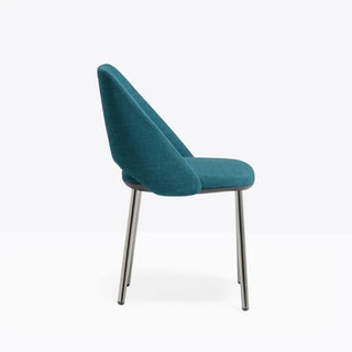 Pedrali Vic Metal 657 upholstered chair with steel legs