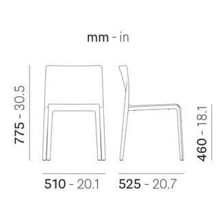 Pedrali Volt 670 polypropylene chair