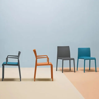 Pedrali Volt HB 674 polypropylene armchair with high backrest