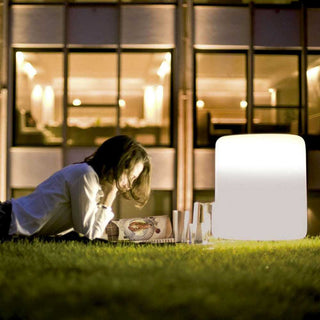 Pedrali Wow 485E luminous white pouf for indoor/outdoor use - Buy now on ShopDecor - Discover the best products by PEDRALI design