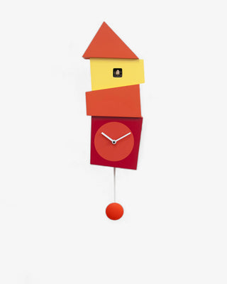 Progetti Crooked cuckoo clock Progetti Orange Red - Buy now on ShopDecor - Discover the best products by PROGETTI design