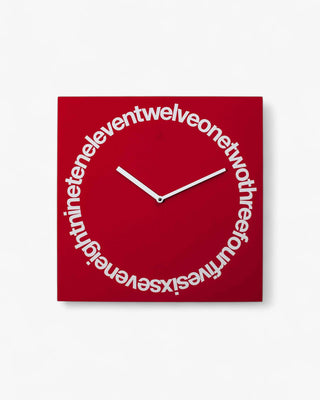 Progetti Dodici clock Progetti Red English - Buy now on ShopDecor - Discover the best products by PROGETTI design