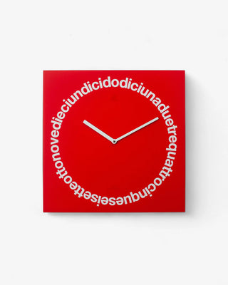 Progetti Dodici clock Progetti Red Italian - Buy now on ShopDecor - Discover the best products by PROGETTI design