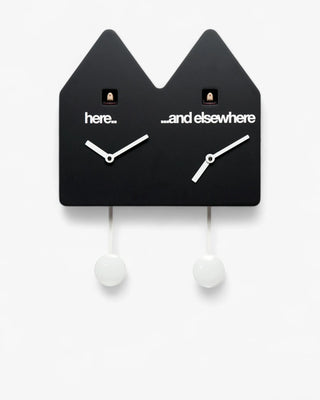 Progetti Double Q cuckoo clock Progetti Black - Buy now on ShopDecor - Discover the best products by PROGETTI design