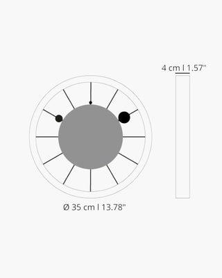 Progetti Roulette clock - Buy now on ShopDecor - Discover the best products by PROGETTI design