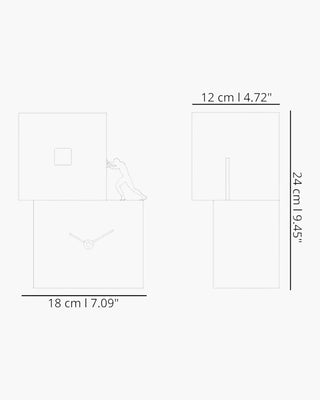 Progetti Strong cucù cuckoo/table clock - Buy now on ShopDecor - Discover the best products by PROGETTI design