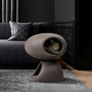 Qeeboo Cat Cave kennel for cats dove grey - Buy now on ShopDecor - Discover the best products by QEEBOO design