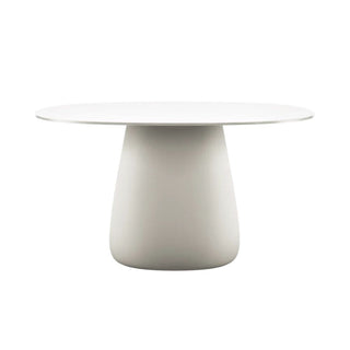 Qeeboo Cobble Table table with HPL top diam. 135 cm. Qeeboo White warm - Buy now on ShopDecor - Discover the best products by QEEBOO design