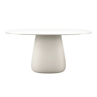 Qeeboo Cobble Table with HPL top Qeeboo Warm White 160 cm. - 63 in. - Buy now on ShopDecor - Discover the best products by QEEBOO design