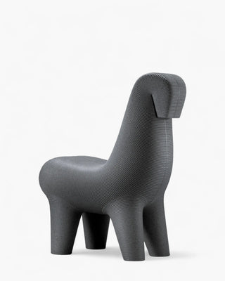 Qeeboo Ghoda chair in recyclable polyethylene Qeeboo Black Mix - Buy now on ShopDecor - Discover the best products by QEEBOO design