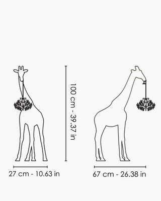 Qeeboo Giraffe In Love XS floor lamp in the shape of a giraffe - Buy now on ShopDecor - Discover the best products by QEEBOO design