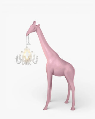 Qeeboo Giraffe In Love XS floor lamp in the shape of a giraffe Qeeboo Pink - Buy now on ShopDecor - Discover the best products by QEEBOO design