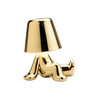 Qeeboo Golden Brothers Bob portable LED table lamp - Buy now on ShopDecor - Discover the best products by QEEBOO design