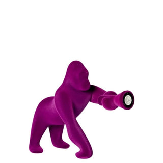 Qeeboo Kong XS Velvet Finish lamp in the shape of a gorilla - Buy now on ShopDecor - Discover the best products by QEEBOO design