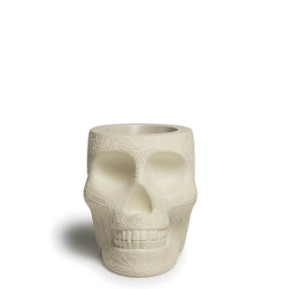 Qeeboo Mexico planter and champagne cooler in the shape of a skull Qeeboo Ivory - Buy now on ShopDecor - Discover the best products by QEEBOO design