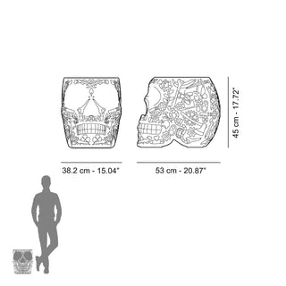 Qeeboo Mexico planter and champagne cooler in the shape of a skull - Buy now on ShopDecor - Discover the best products by QEEBOO design