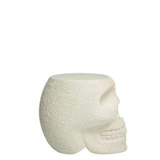 Qeeboo Mexico stool and sidetable in the shape of a skull - Buy now on ShopDecor - Discover the best products by QEEBOO design