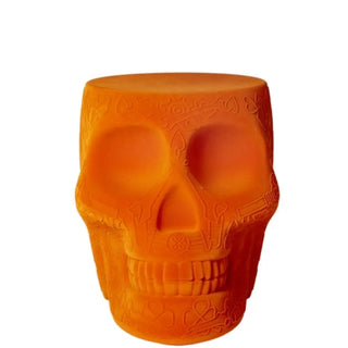 Qeeboo Mexico Stool And Sidetable Velvet Finish stool/sidetable velvet Qeeboo Velvet Orange - Buy now on ShopDecor - Discover the best products by QEEBOO design