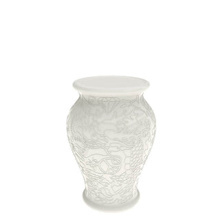 Qeeboo Ming stool and sidetable in the shape of a vase White - Buy now on ShopDecor - Discover the best products by QEEBOO design