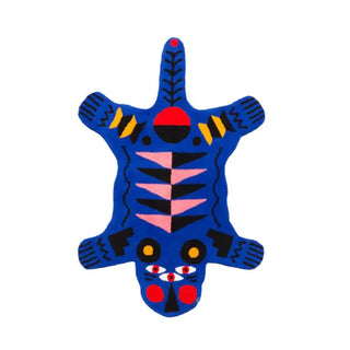 Qeeboo Oggian 藍色黑豹地毯