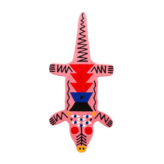 Qeeboo Oggian 鱷魚粉紅地毯