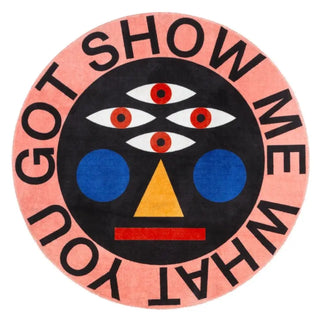 Qeeboo Oggian 圓形地毯 直徑 200 公分 - 78.74 吋