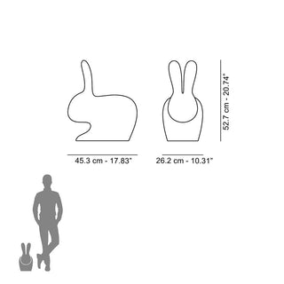 Qeeboo Rabbit Chair Baby in the shape of a rabbit - Buy now on ShopDecor - Discover the best products by QEEBOO design