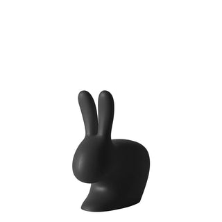 Qeeboo Rabbit Chair Baby in the shape of a rabbit Qeeboo Black - Buy now on ShopDecor - Discover the best products by QEEBOO design