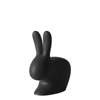 Qeeboo Rabbit Chair in the shape of a rabbit Qeeboo Black - Buy now on ShopDecor - Discover the best products by QEEBOO design