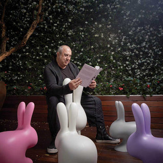 Qeeboo Rabbit Chair in the shape of a rabbit - Buy now on ShopDecor - Discover the best products by QEEBOO design