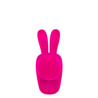 Qeeboo Rabbit Chair Velvet Finish in the shape of a rabbit - Buy now on ShopDecor - Discover the best products by QEEBOO design