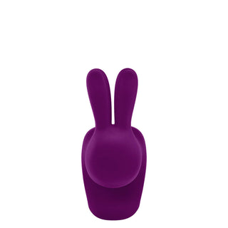 Qeeboo Rabbit Chair Velvet Finish in the shape of a rabbit - Buy now on ShopDecor - Discover the best products by QEEBOO design