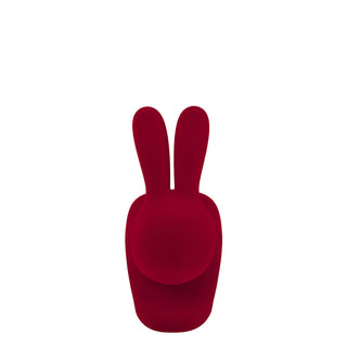 Qeeboo Rabbit Chair Velvet Finish in the shape of a rabbit - Buy now on ShopDecor - Discover the best products by QEEBOO design