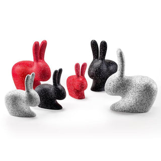 Qeeboo Rabbit Chair Baby Dots in the shape of a rabbit - Buy now on ShopDecor - Discover the best products by QEEBOO design