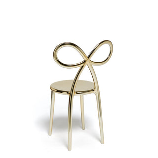 Qeeboo Ribbon chair metal finish in polyethylene - Buy now on ShopDecor - Discover the best products by QEEBOO design