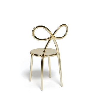 Qeeboo Ribbon chair metal finish in polyethylene - Buy now on ShopDecor - Discover the best products by QEEBOO design