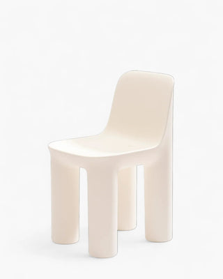 Qeeboo Tata chair in recyclable polyethylene Qeeboo Warm White - Buy now on ShopDecor - Discover the best products by QEEBOO design