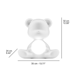 Qeeboo Teddy Girl LED table lamp in polyethylene - Buy now on ShopDecor - Discover the best products by QEEBOO design