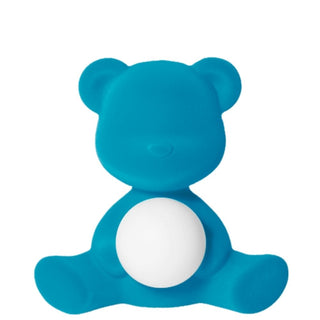 Qeeboo Teddy Girl table lamp Velvet Finish Qeeboo Turquoise velvet - Buy now on ShopDecor - Discover the best products by QEEBOO design