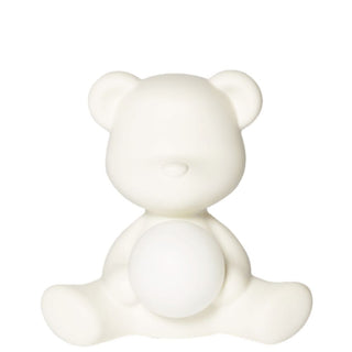 Qeeboo Teddy Girl LED table lamp in polyethylene Qeeboo White - Buy now on ShopDecor - Discover the best products by QEEBOO design