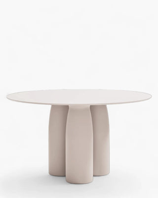 Qeeboo Toto round table HPL top 130 cm. - 51.18 in. Qeeboo Warm White - Buy now on ShopDecor - Discover the best products by QEEBOO design
