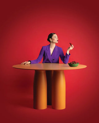 Qeeboo Toto round table HPL top 130 cm. - 51.18 in. - Buy now on ShopDecor - Discover the best products by QEEBOO design