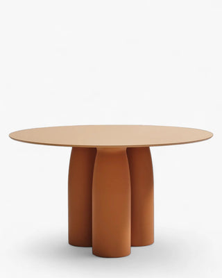 Qeeboo Toto round table HPL top 130 cm. - 51.18 in. Qeeboo Yellow Canary - Buy now on ShopDecor - Discover the best products by QEEBOO design