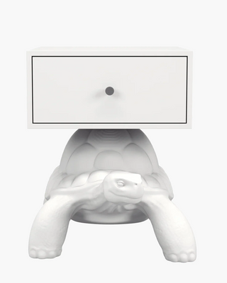 Qeeboo Turtle Carry Bed Table night table in recyclable polyethylene - Buy now on ShopDecor - Discover the best products by QEEBOO design